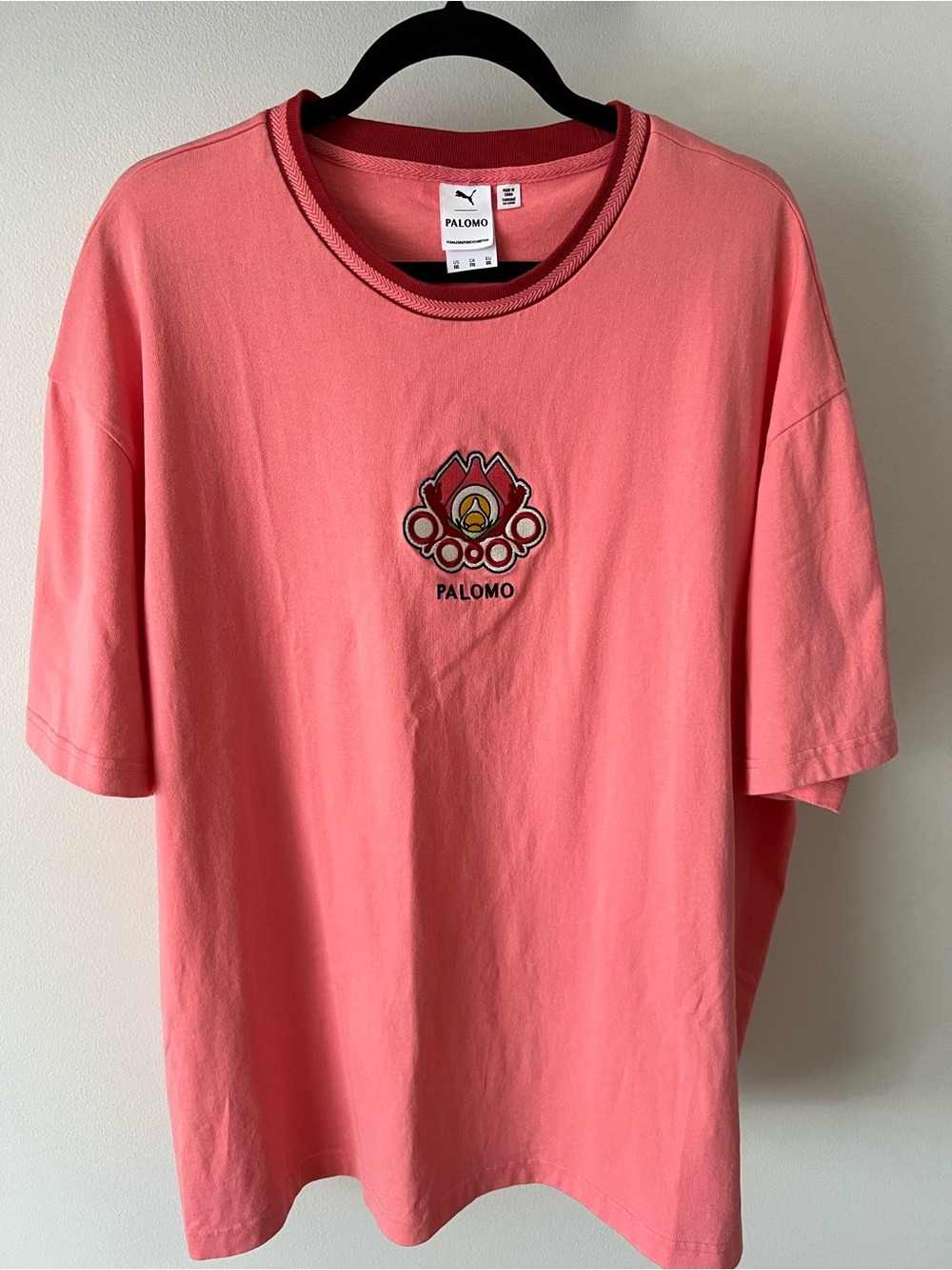 Puma Palomo Coral Pink Graphic Tee size XL